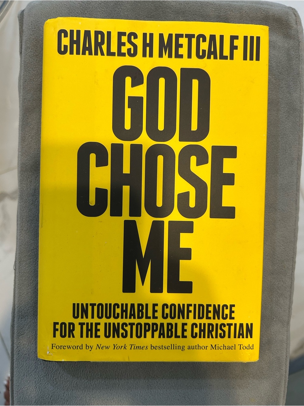 'God Chose Me' Book Christian Hardcover Journal - Yellow